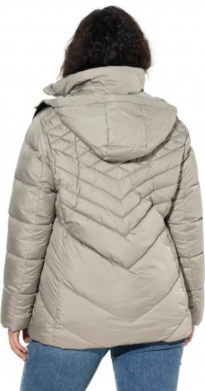Ulla Popken HYPRAR Water-Repellent Quilted Jacket Medium Grey - Joped - 
