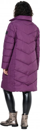 Ulla Popken HYPRAR Longline Water Repellent Jacket Plum - Joped - 