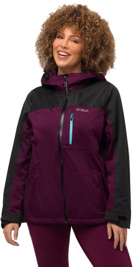 Ulla Popken HYPRAR Lightweight Triple Function Jacket Dark Berry - Joped - 