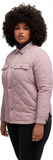 Ulla Popken Wavy Quilted Fully Lined Lightweight Jacket Old Pink - Joped - 