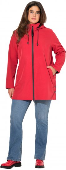 Ulla Popken HYPRAR Softshell Fleece-Lined Jacket Salsa Red - Joped - 