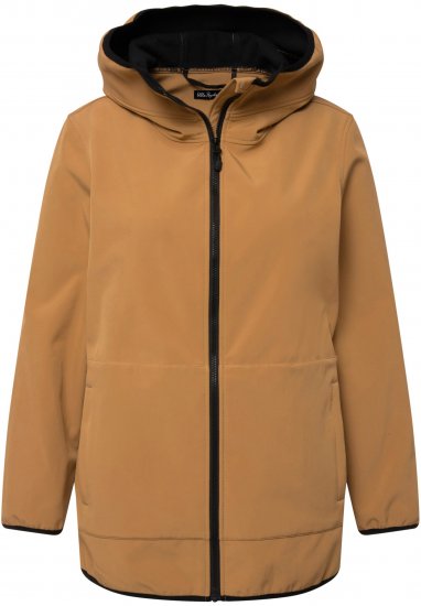 Ulla Popken 2-in-1 Quilted Fleece Lined Coat Black - Joped - 