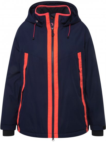 Ulla Popken HYPRAR Waterproof Triple Function Jacket Navy - Joped - 