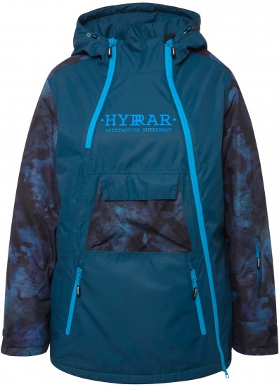Ulla Popken Asymmetric Triple-Function Performance Ski Jacket Teal - Joped - 
