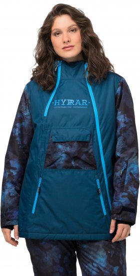 Ulla Popken Asymmetric Triple-Function Performance Ski Jacket Teal - Joped - 