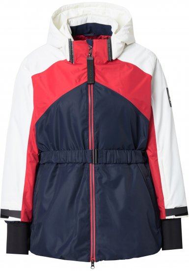 Ulla Popken Performance Peplum Ski Jacket Navy - Joped - 