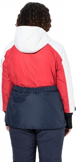 Ulla Popken Performance Peplum Ski Jacket Navy - Joped - 