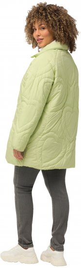 Ulla Popken HYPRAR Heart Quilted Jacket Light Sage - Joped - 