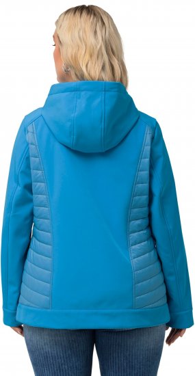 Ulla Popken Hyprar Quilt Mix Jacket Aqua - Joped - 