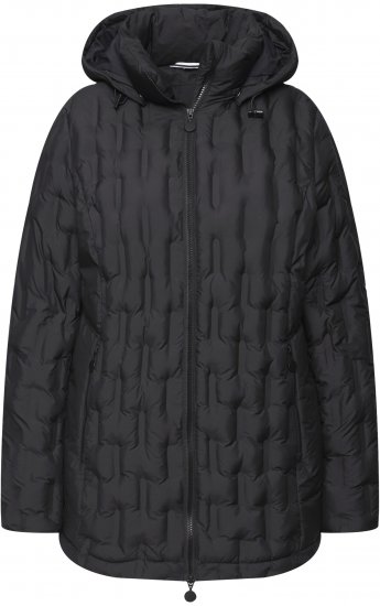 Ulla Popken HYPRAR Channel Quilted Jacket Black - Joped - 