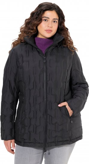 Ulla Popken HYPRAR Channel Quilted Jacket Black - Joped - 