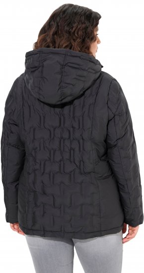 Ulla Popken HYPRAR Channel Quilted Jacket Black - Joped - 