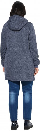 Ulla Popken Knit Fleece-Lined Jacket Navy - Joped - 