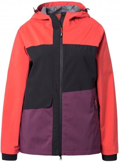 Ulla Popken HYPRAR Triple Function Jacket Dark Cherry - Joped - 