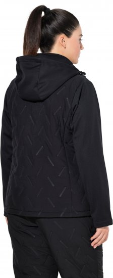 Ulla Popken Triple Function Laser Quilted Softshell Jacket Black - Joped - 