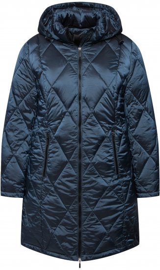 Ulla Popken HYPRAR Diamond Quilted Jacket Teal - Joped - 