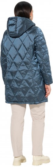 Ulla Popken HYPRAR Diamond Quilted Jacket Teal - Joped - 