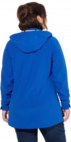Ulla Popken HYPRAR Triple Function Longline Softshell Jacket Peacock Blue - Joped - 
