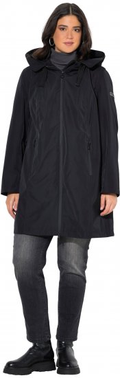 Ulla Popken HYPRAR Waterproof Jacket Black - Joped - 