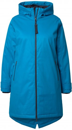 Ulla Popken HYPRAR Triple-Function Longline Jacket Turquoise - Joped - 