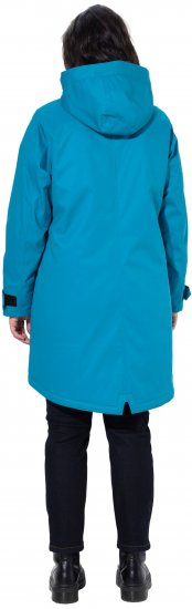 Ulla Popken HYPRAR Triple-Function Longline Jacket Turquoise - Joped - 