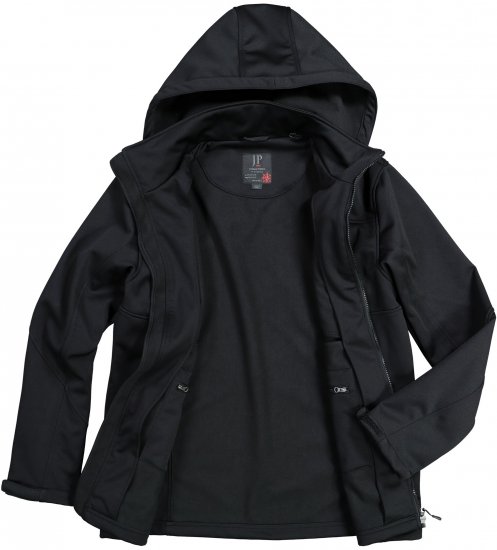 JP1880 Jacket Fleece Lined Softshell Black - Jakid ja joped - Joped, suured suurused: 2XL – 12XL