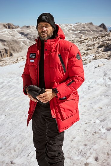 JAY-PI Warm Quilted Parka Dual Function Windproof and Water Repellent Red - Jakid ja joped - Joped, suured suurused: 2XL – 12XL