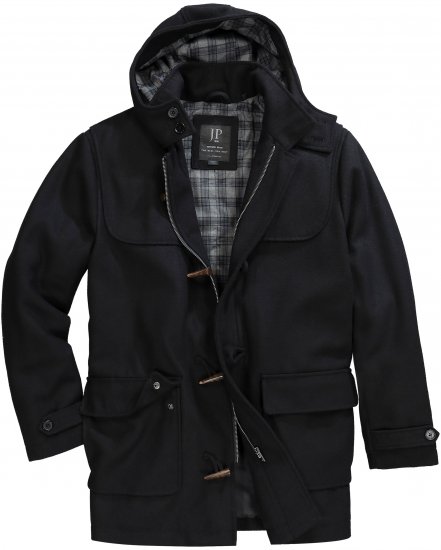 JP1880 Dufflecoat Water-repellent Black - Jakid ja joped - Joped, suured suurused: 2XL – 12XL