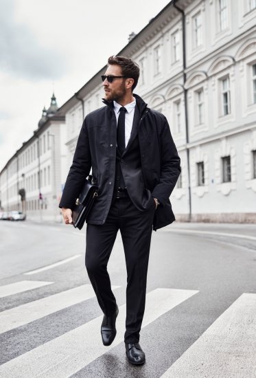 JP1880 Jacket Business Waterproof Black - Jakid ja joped - Joped, suured suurused: 2XL – 12XL