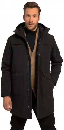 JP1880 Parka Warm Sleeves with Windcuffs Black - Jakid ja joped - Joped, suured suurused: 2XL – 12XL