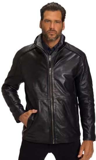 JP1880 Jacket Nappa Lamb Leather Black - Jakid ja joped - Joped, suured suurused: 2XL – 12XL