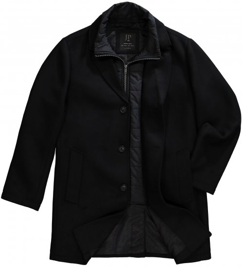 JP1880 Coat Wool Blend Quilted Black - Jakid ja joped - Joped, suured suurused: 2XL – 12XL