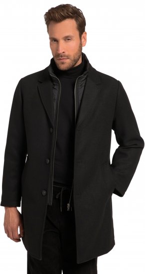 JP1880 Coat Wool Blend Quilted Black - Jakid ja joped - Joped, suured suurused: 2XL – 12XL