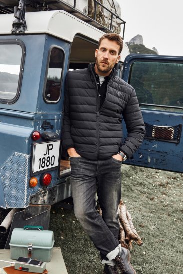 JP1880 Jacket Quilted Stand-up Collar Black - Jakid ja joped - Joped, suured suurused: 2XL – 12XL