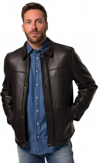 JP1880 Leather Jacket Soft Lamb Nappa Dark Brown - Jakid ja joped - Joped, suured suurused: 2XL – 12XL
