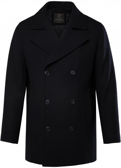 JP1880 Caban Short Double-breasted Overcoat Navy - Jakid ja joped - Joped, suured suurused: 2XL – 12XL