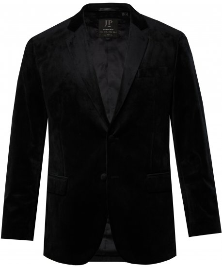 JP1880 Jacket Velvet Business Smoking Black - Ülikonnad ja pintsakud - Ülikonnad suured suurused