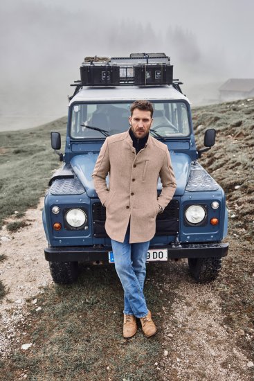 JP1880 Coat Wool Blend Beige Melange - Jakid ja joped - Joped, suured suurused: 2XL – 12XL