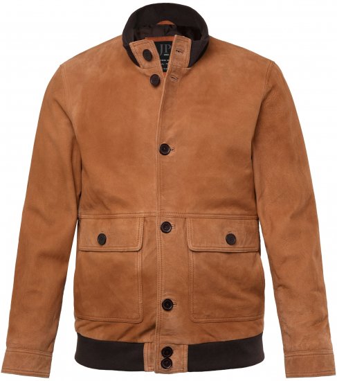 JP1880 Jacket Leather Lamb Nappa Brown - Jakid ja joped - Joped, suured suurused: 2XL – 12XL