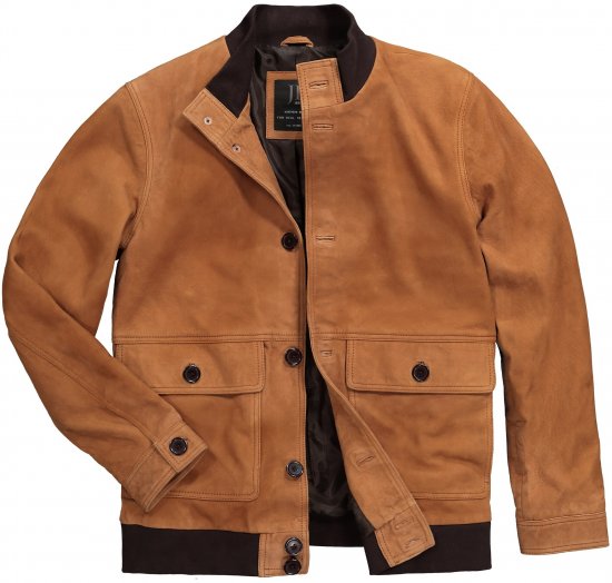 JP1880 Jacket Leather Lamb Nappa Brown - Jakid ja joped - Joped, suured suurused: 2XL – 12XL