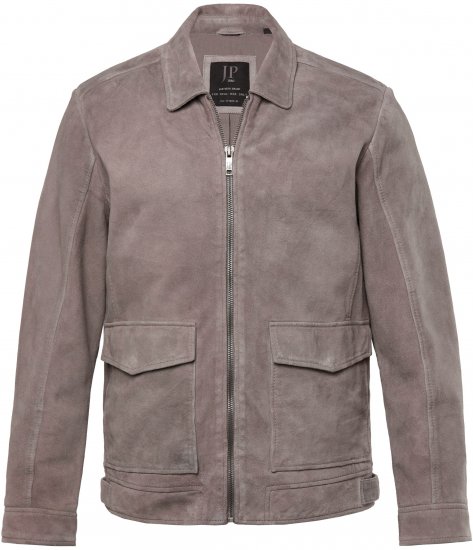 JP1880 Leather Jacket Lamskin Suede Grey - Jakid ja joped - Joped, suured suurused: 2XL – 12XL