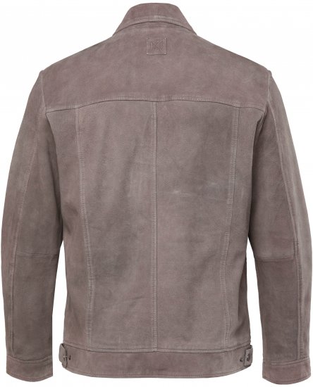 JP1880 Leather Jacket Lamskin Suede Grey - Jakid ja joped - Joped, suured suurused: 2XL – 12XL