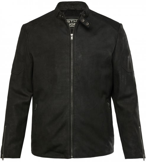 STHUGE Leather Biker Jacket Lamb Nappa Leather Black - Jakid ja joped - Joped, suured suurused: 2XL – 12XL