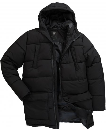 JP1880 Quilted Parka with Multiple Pockets Black - Jakid ja joped - Joped, suured suurused: 2XL – 12XL
