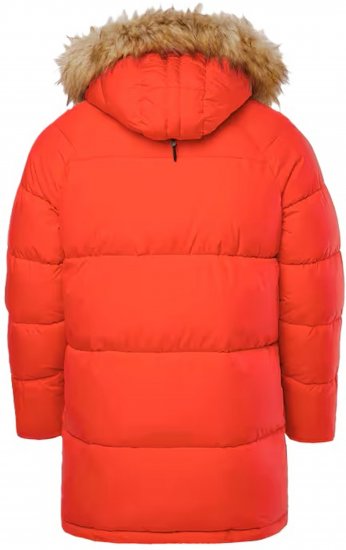 JP1880 Parka Quilted Faux Fur Hood Red - Jakid ja joped - Joped, suured suurused: 2XL – 12XL