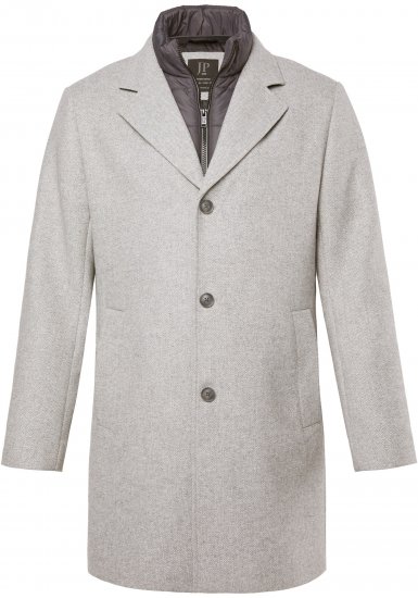 JP1880 Wool Blend Coat with Nylon Insert Grey - Jakid ja joped - Joped, suured suurused: 2XL – 12XL