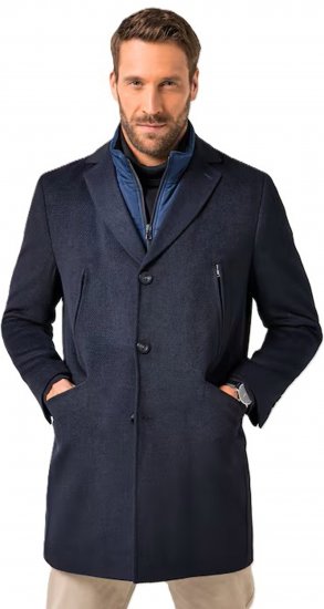 JP1880 Coat Flexnamic With Removable Insert Navy - Jakid ja joped - Joped, suured suurused: 2XL – 12XL