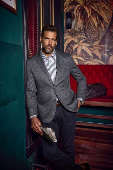JP1880 Jacket Business Donegal Graphite Grey - Jakid ja joped - Joped, suured suurused: 2XL – 12XL