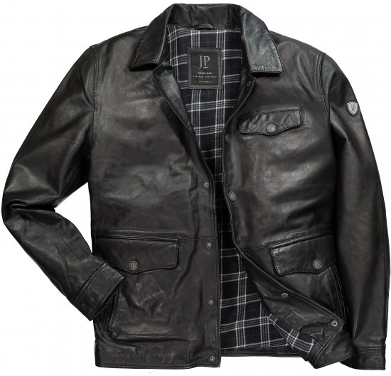 JP1880 Leather Jacket Finest Lamb Nappa Black - Jakid ja joped - Joped, suured suurused: 2XL – 12XL