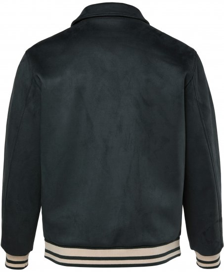 JP1880 Blouson Velour with Chest Embroidery Dark Green - Jakid ja joped - Joped, suured suurused: 2XL – 12XL